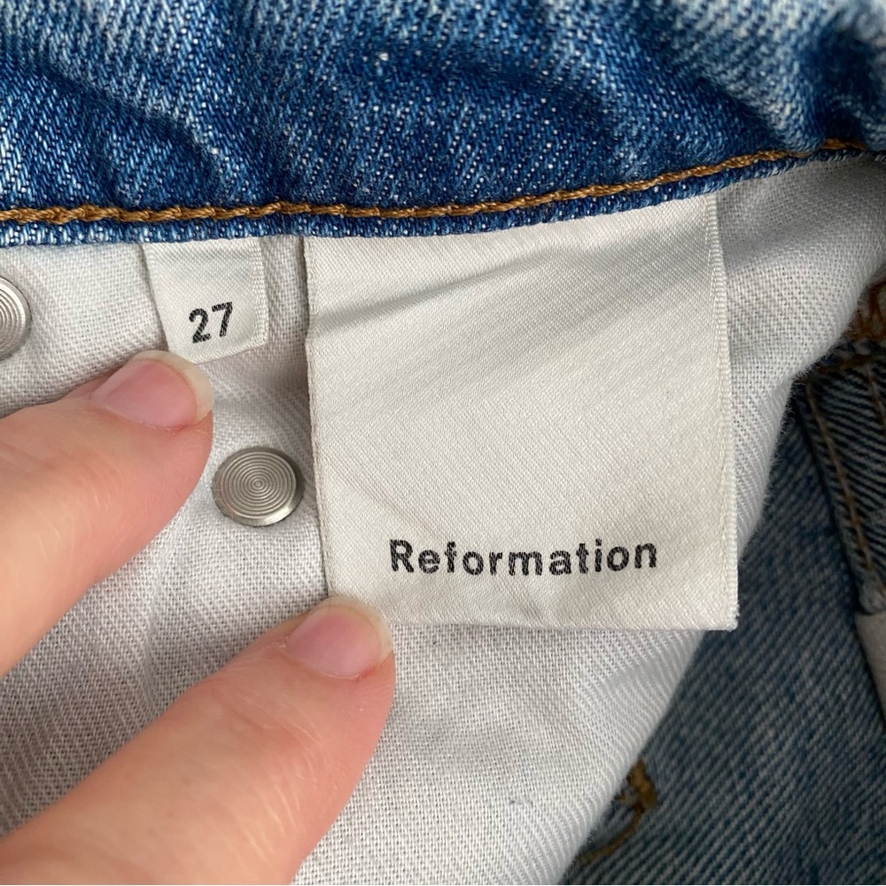 Reformation Julia High Rise Crop Jeans - 27 - Picture 5 of 6